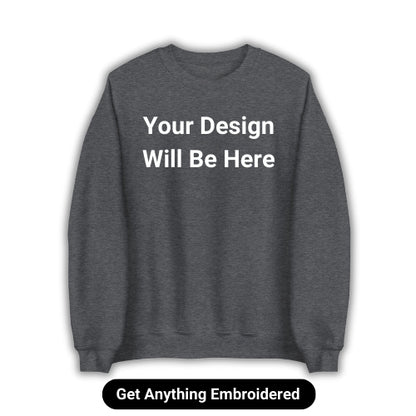 Custom Line Art Embroidered Sweatshirt