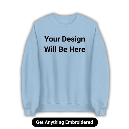 Custom Line Art Embroidered Sweatshirt